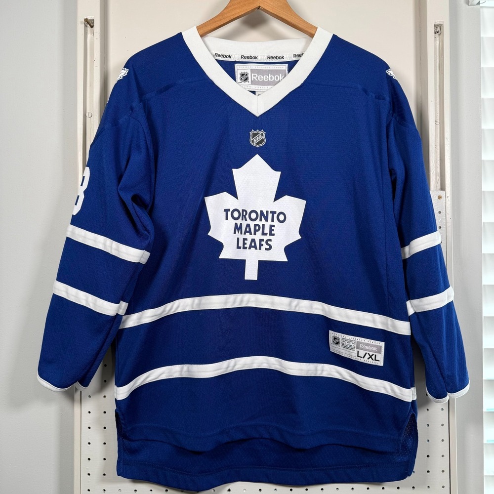 Reebok Toronto Maple Leafs Nazem Kadri #43 Hockey Jersey Boys Blue Sports - L/XL